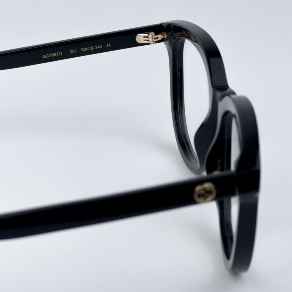 Gucci Women Black Oval BRAND NEW Eyeglasses GG1687O 001 - Picture 8 of 9